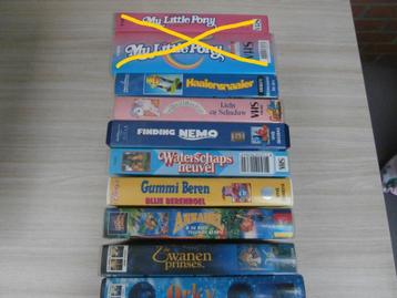 lot diverse vhs kinderfilms beschikbaar voor biedingen