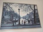 Amsterdam, Schilderij, Ophalen of Verzenden, 125 cm of meer, Zo goed als nieuw