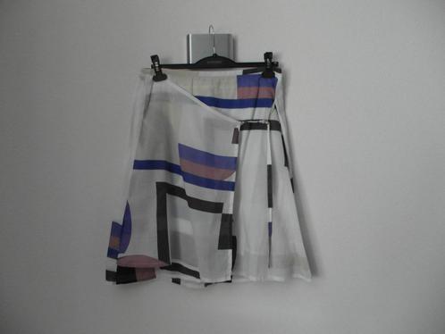 Vlotte zomerse rok Sandwich maat L kleur creme/bruin/blauw, Kleding | Dames, Rokken, Gedragen, Maat 42/44 (L), Overige kleuren