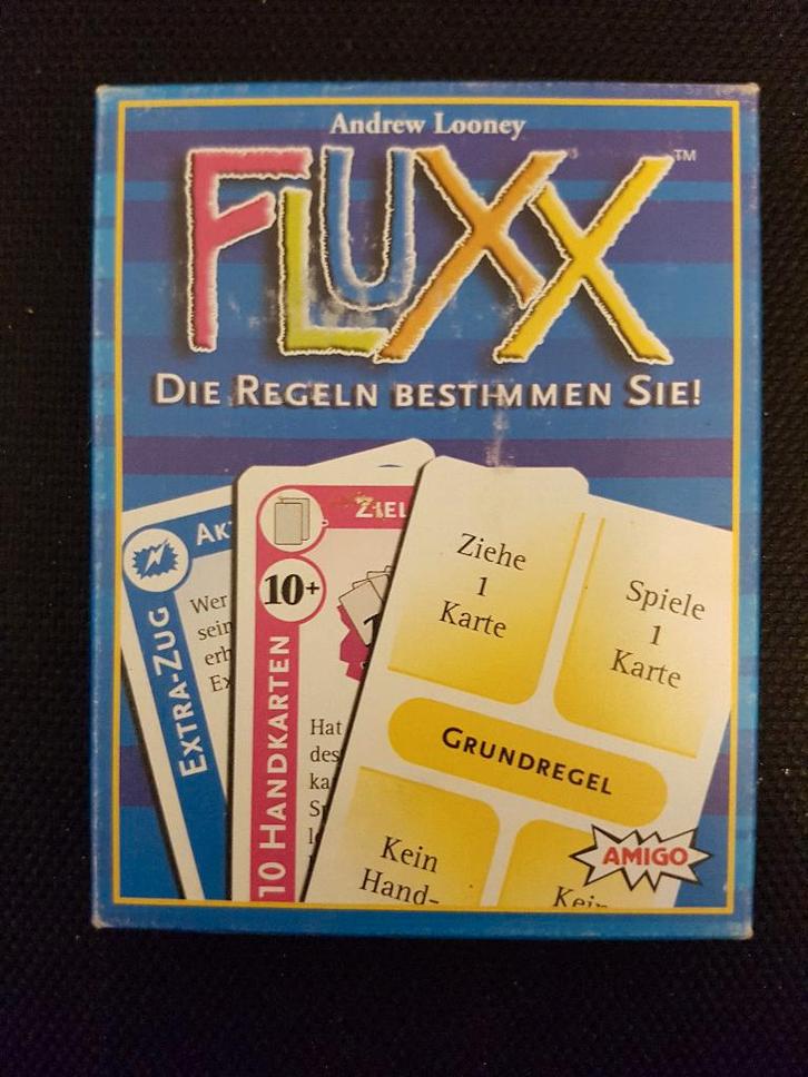 159 Fluxx Duitse versie, Hobby en Vrije tijd, Gezelschapsspellen | Kaartspellen, Zo goed als nieuw, Een of twee spelers, Drie of vier spelers
