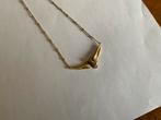 Gouden halsketting 14 karaat Finland design., Nieuw, Ophalen of Verzenden, Met edelsteen, Goud