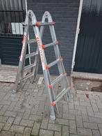 WAKU/4x3/4x5 TELESCOPISCHE TRAP/LADDER/TRAP/VOUWLADDER, Doe-het-zelf en Verbouw, Ladders en Trappen, Ophalen, Zo goed als nieuw