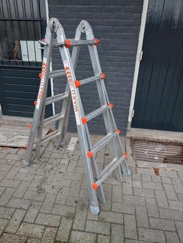 WAKU/4x3/4x5 TELESCOPISCHE TRAP/LADDER/TRAP/VOUWLADDER  beschikbaar voor biedingen