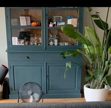 Petrol buffetkast - Prachtig! Wegens verhuizing, Huis en Inrichting, Kasten | Buffetkasten, Gebruikt, 200 cm of meer, 150 tot 200 cm