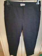 Zwarte pantalon Mona Lisa maat 46 in croco structuur, Zwart, Mona Lisa, Ophalen of Verzenden, Gedragen