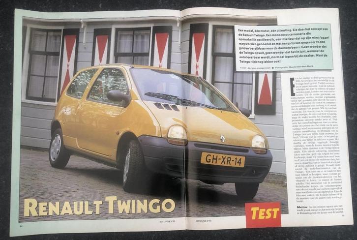 Renault Twingo ( Twingo 1 ) test in Autovisie 1993, Boeken, Auto's | Folders en Tijdschriften, Gelezen, Renault, Ophalen of Verzenden