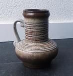 Strehla 9012 vintage vaas grijs bruin West-Germany vaasje, Gebruikt, Overige kleuren, Aardewerk of Porselein, Ophalen of Verzenden