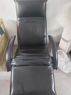 Relaxfauteuil leer, Huis en Inrichting, Fauteuils, Ophalen, Zo goed als nieuw, Leer, 50 tot 75 cm
