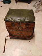 Antieke viskoffer met inhoud., Watersport en Boten, Hengelsport | Algemeen, Ophalen of Verzenden
