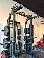 Squat rack met bumper plates, Sport en Fitness, Ophalen, Zo goed als nieuw, Benen, Overige typen