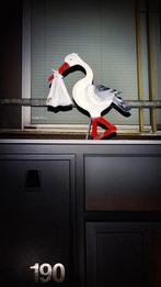 geboorte ooievaar, Ophalen, Gebruikt, Geboortebord