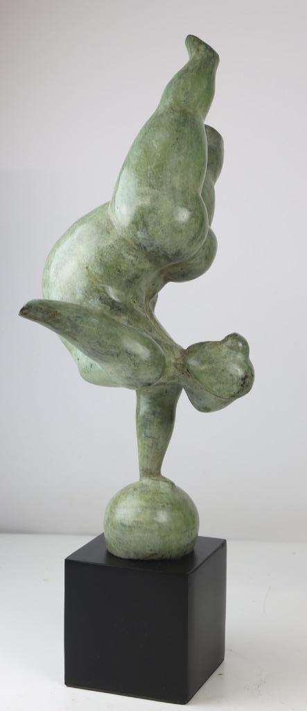 Beeld balletdanseres brons, Verzamelen, Beelden en Beeldjes, Nieuw, Mens, Ophalen
