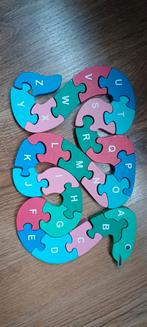 Puzzel slang cijfers en letters, Ophalen of Verzenden, 10 tot 50 stukjes