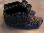 Maruti Ginny leren veterschoenen met panterprint # Maat 38, Schoenen met lage hakken, Zwart, Ophalen of Verzenden, Zo goed als nieuw