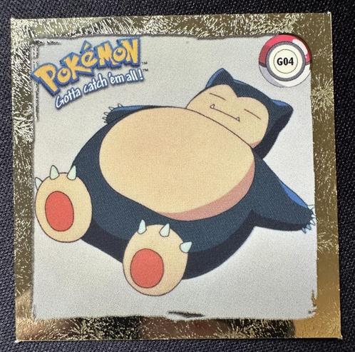 Snorlax G04 - Pokémon Artbox Series 1 Gold Prism Sticker NM, Hobby en Vrije tijd, Verzamelkaartspellen | Pokémon, Nieuw, Losse kaart