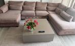 Eric kuster style blok tafel taupe, Huis en Inrichting, Tafels | Salontafels, Ophalen, Gebruikt, 50 tot 100 cm, Minder dan 50 cm