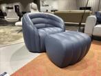Pode Balini fauteuil & hocker – showroommodel, Ophalen of Verzenden, Zo goed als nieuw, 75 tot 100 cm, Leer