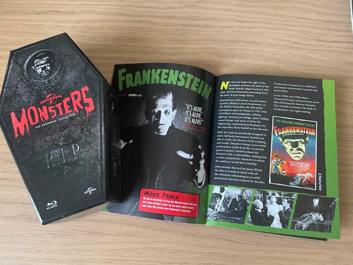 Limited Edition Universal Monsters Collectie Blu-ray Boxset, Cd's en Dvd's, Blu-ray, Zo goed als nieuw, Horror, Boxset, Ophalen of Verzenden