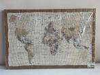Wereldkaart op doek, Ophalen of Verzenden