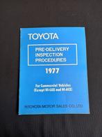 Werkplaatshandboek Toyota leveringsprocedures CV 1977, Ophalen of Verzenden