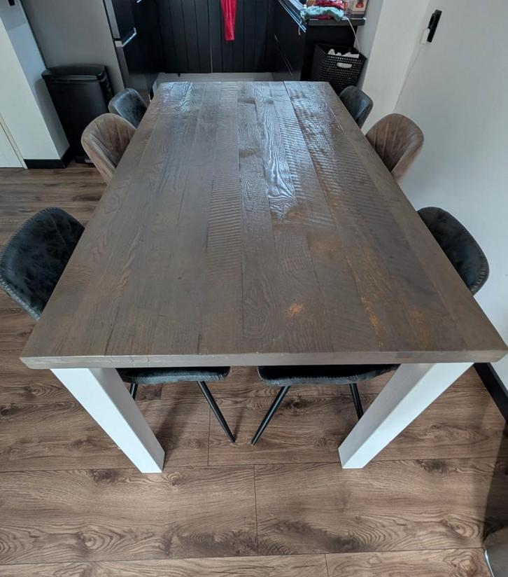eettafel voor 6 personen, Huis en Inrichting, Tafels | Eettafels, Gebruikt, 100 tot 150 cm, 150 tot 200 cm, Vijf personen of meer