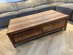 Venetie Salontafel met lades - Hout & Metaal, Ophalen, Gebruikt, 100 tot 150 cm, Eikenhout