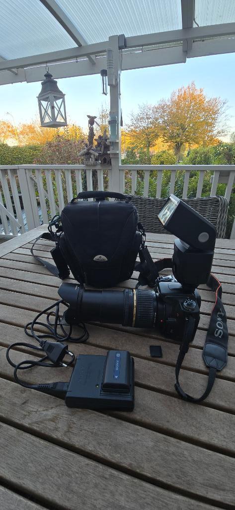 Sony DSLR-A100 zwart Digitale FotoCamera, Audio, Tv en Foto, Fotocamera's Digitaal, Zo goed als nieuw, Spiegelreflex, Sony, 8 keer of meer