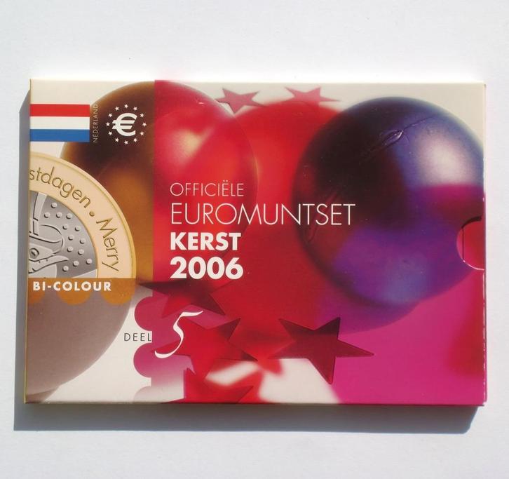 Kerstset 2006, Officiële Euromuntset KERST, oplage 600, Postzegels en Munten, Munten | Nederland, Setje, Euro's, Koningin Beatrix