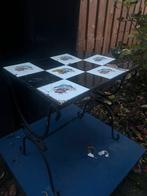 Vintage Tegel Tafel, Huis en Inrichting, Tafels | Bijzettafels, Ophalen, Minder dan 45 cm, Minder dan 55 cm, Gebruikt