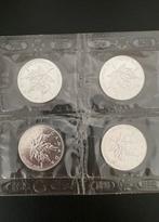 Set van 4 maple leaf 2004 1 ounce zilver, originele seal, Ophalen of Verzenden, Zilver