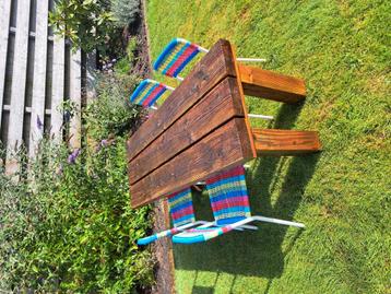 Douglas kindertafel met 4 ikea stoeltjes! beschikbaar voor biedingen