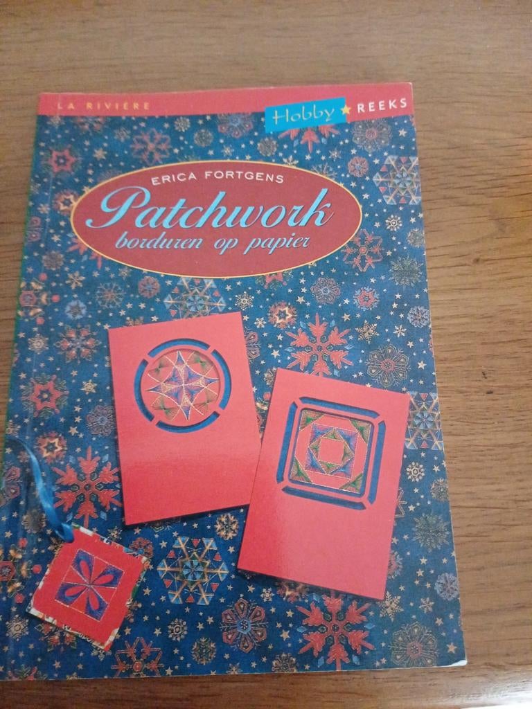 Patchwork borduren op papier, Ophalen of Verzenden