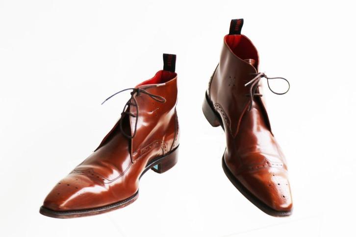 Boot van Jeffery West Infamous English Shoes maat 10 = 44, Kleding | Heren, Schoenen, Zo goed als nieuw, Boots, Bruin, Ophalen of Verzenden