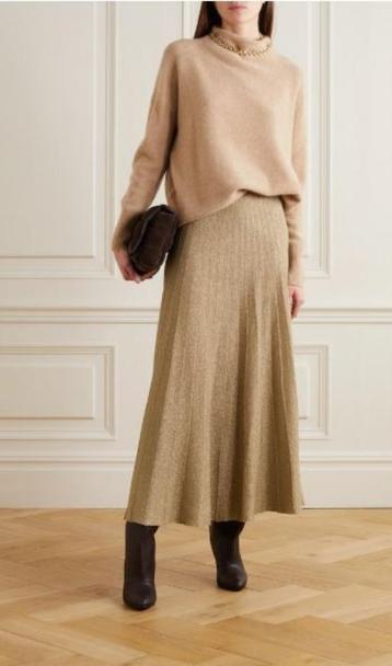 JOSS gouden plissé rok - 1 maat nieuw beschikbaar voor biedingen