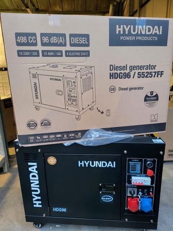 HYUNDAI HDG96 HEAVY DUTY DIESEL GENERATOR AGGREGAAT 8.1KVA beschikbaar voor biedingen