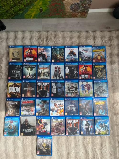 Playstation 4 game collectie, Spelcomputers en Games, Spelcomputers | Sony PlayStation 4, Zo goed als nieuw, Original, Ophalen
