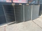 4x Gegalvaniseerde Looproosters / Gaasroosters 124 x 99,5cm, Ophalen, Gebruikt, IJzer