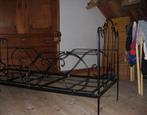 Antiek smeedijzeren bed, Antiek en Kunst, Antiek | Meubels | Bedden, Ophalen