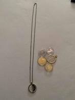 Mi-Moneda ketting met munten., Sieraden, Tassen en Uiterlijk, Kettingen, Ophalen of Verzenden, Zo goed als nieuw, Zilver