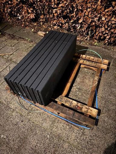 Opsluitbanden Betonband Zwart - 7 stuks (7 meter), Tuin en Terras, Bielzen en Borders, Nieuw, Border, Beton, Minder dan 25 cm