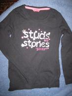 Zwart shirt, 110/116, HEMA, Ophalen of Verzenden, Zo goed als nieuw, Meisje, Shirt of Longsleeve