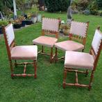 4 Antieke Handgemaakte Stoelen met Leeuwenkoppen, Antiek en Kunst, Ophalen