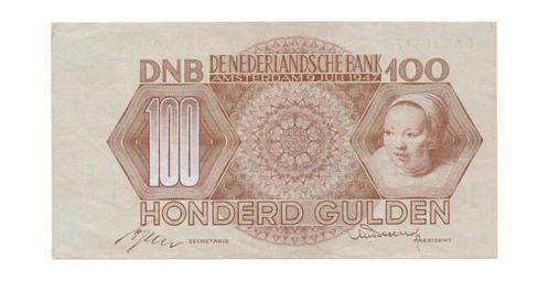 Nederland 100 Gulden 1947 Meisjeskop, Postzegels en Munten, Bankbiljetten | Nederland, Los biljet, 100 gulden, Ophalen of Verzenden