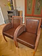 Vier Loyd Loom Eetkamerstoelen, Huis en Inrichting, Stoelen, Gebruikt, Bruin, Vintage, Ophalen of Verzenden