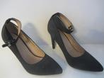 Grijze pumps, hakken met enkelbandje maat 38 van NLY, NLY, Ophalen of Verzenden, Zo goed als nieuw, Schoenen met hoge hakken