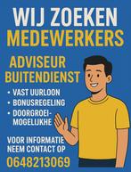 werk aangeboden  buitendienst adviseur, Vacatures, Variabele uren, Overige niveaus, Starter, Overige vormen