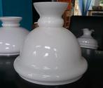 Zgan grote (30 cm) lampenkap voor olie of schippers lamp, Ophalen, Wit, Minder dan 50 cm, Glas