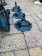 Te koop 3 lichts (arms) klassieke tuinlantaarn., Tuin en Terras, Buitenverlichting, Ophalen, Gebruikt, Aluminium, Staande lamp