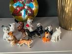 Oude porseleinen dieren miniatuur- letterbak -lot 11 stuks, Verzamelen, Beelden en Beeldjes, Ophalen of Verzenden, Zo goed als nieuw