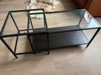 IKEA Vittsjö Salon-/Bijzettafel, Huis en Inrichting, Tafels | Bijzettafels, Gebruikt, Glas, 75 cm of meer, Rechthoekig